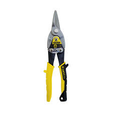 Stanley 2-14-563 Straight (long) Cut Aviation Snips (Yellow)