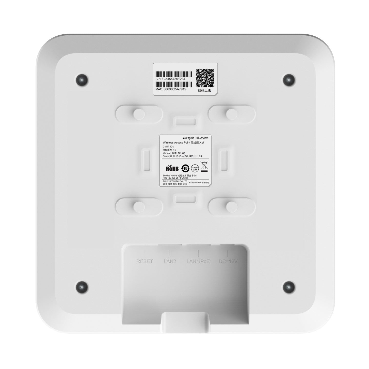 Reyee RG-RAP2260(E) AX3000 Wi-Fi 6 Dual-Band Gigabit Ceiling Access Point