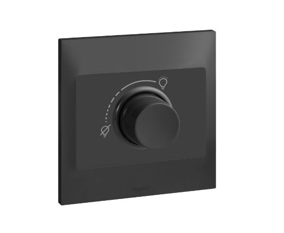 Belanko S -dimmer switch 1g 2w 1000w rotary push on/off Anthracite