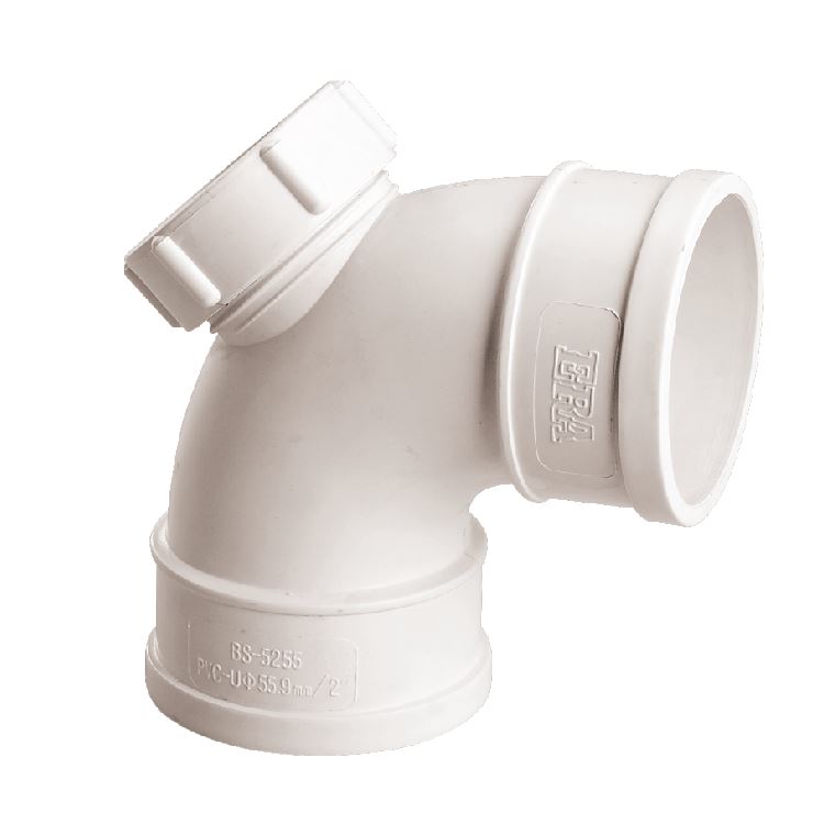 PVC DRAINAGE Fittings - ELBOW 90° With INSPECTION PORT