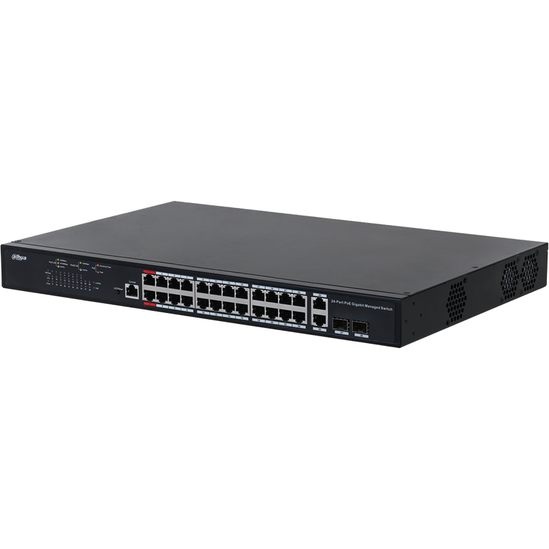 Dahua 24-port Managed PoE 2.0 Gigabit Ethernet Switch (DH-PFS4226-24GT-370)