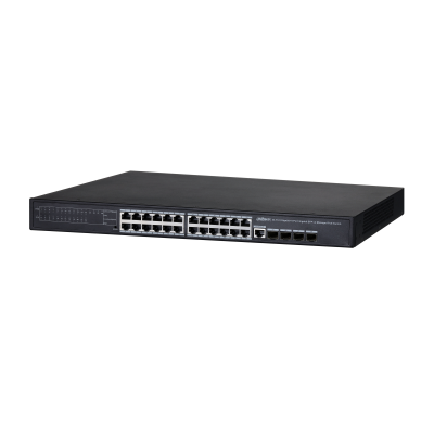 Dahua 24-Port PoE Gigabit Managed Switch (DH-PFS4428-24GT-370)