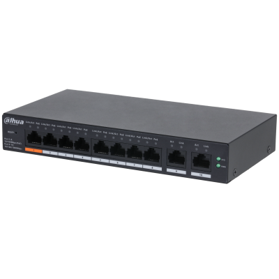 Dahua 10-Port Cloud Managed Desktop Switch with 8-Port PoE (CS4010-8ET-60)