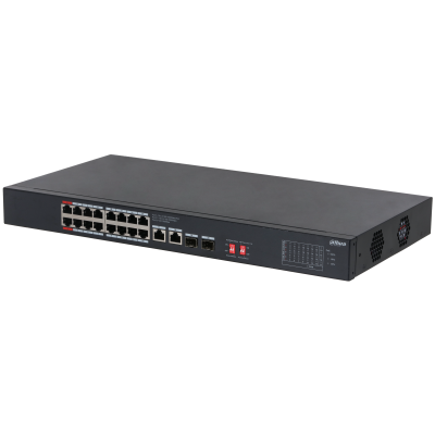 Dahua 20-Port Unmanaged Desktop Gigabit Switch with 16-Port PoE (S3220-16GT-240)