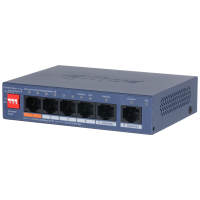 Dahua 6-Port Cloud Managed Desktop Gigabit Switch with 4-Port PoE (CS4006-4GT-60)