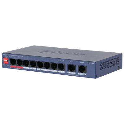 Dahua 10-Port Cloud Managed Desktop Gigabit Switch with 8-Port PoE (CS4010-8GT-110)