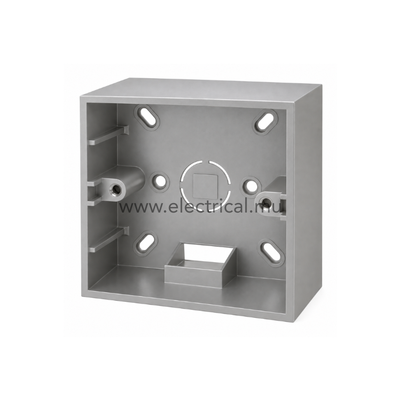 Hager Muse Surface Mounting Box 3x3 35mm - Aurora Silver