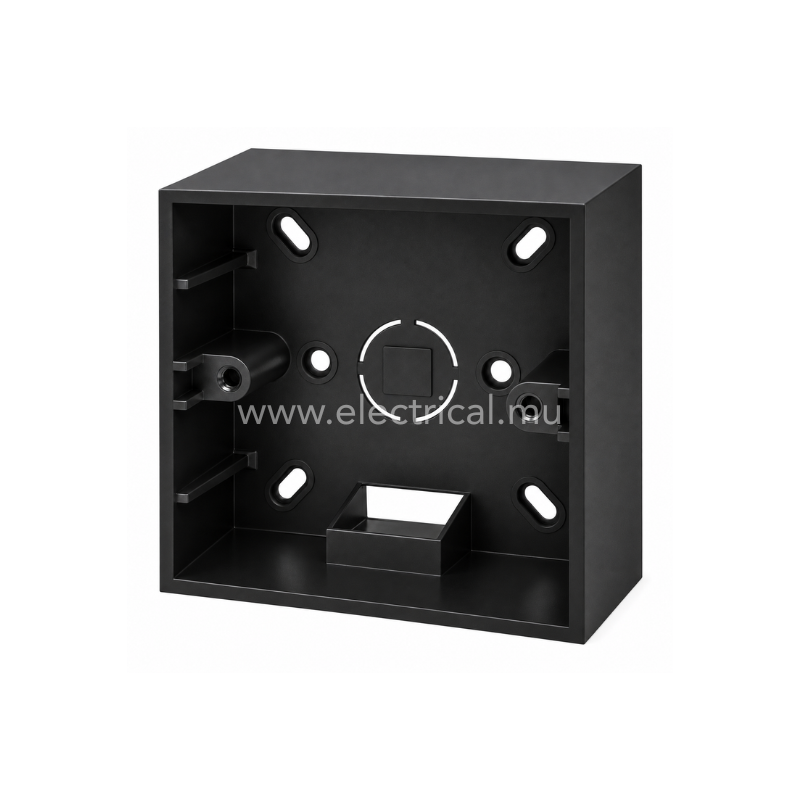 Hager Muse Surface Mounting Box 3x3 35mm - Knight Black