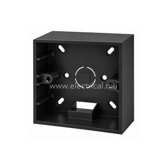 Hager Muse Surface Mounting Box 3x3 35mm - Knight Black