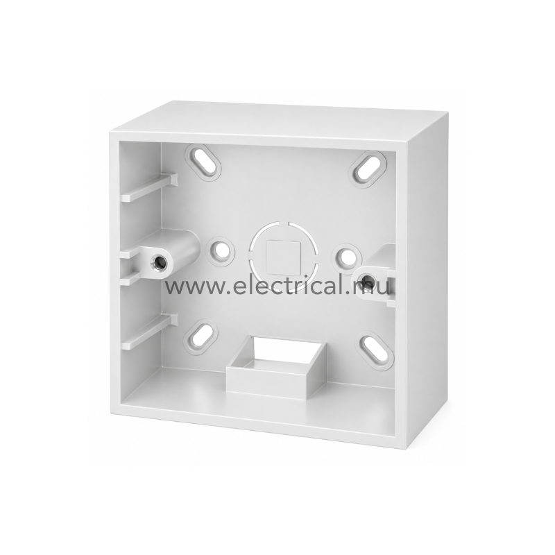 Hager Muse Surface Mounting Box 3x3 35mm - White