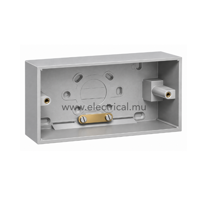 Hager Muse Surface Mounting Box 6x3 35mm - Aurora Silver