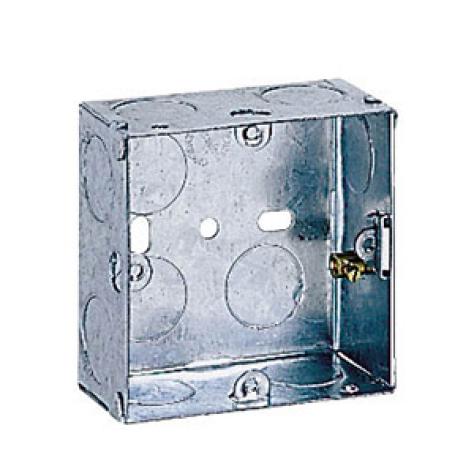 Legrand Flush Mounting Steel Back Box - 1-Gang - 35mm (3x3)