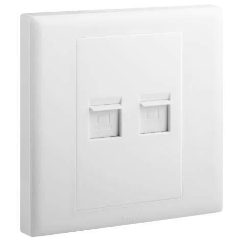 Legrand ELOÉ Double RJ45 socket category 6 UTP