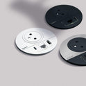 Legrand Incara White Ø80mm Surface-Mounted 2P+T Outlet, USB Type-A+C Charger - 2m