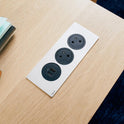 Legrand Incara Disq'In 2-Stations: 2P+E Socket, Black USB Type-A+Type-C Charger, Plate Required