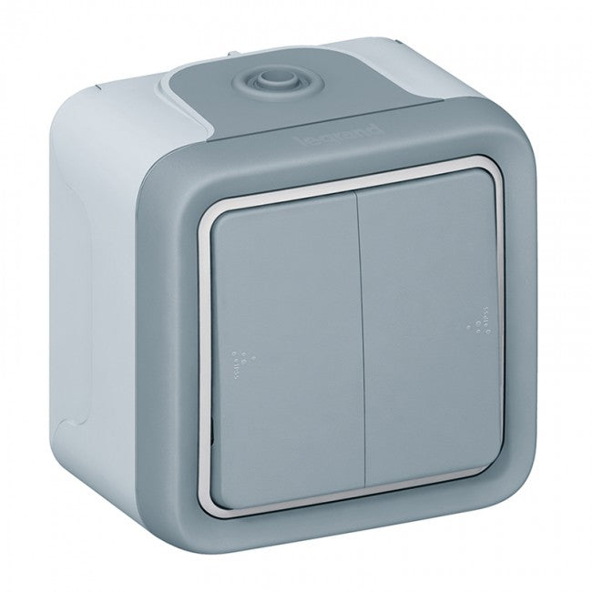Legrand Plexo Surface Switch 2 Gang 2 Way 10Ax IP55