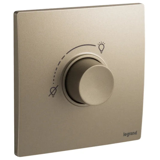 Legrand Mallia Senses Rotary Dimmer - RLC + LED 1 Gang