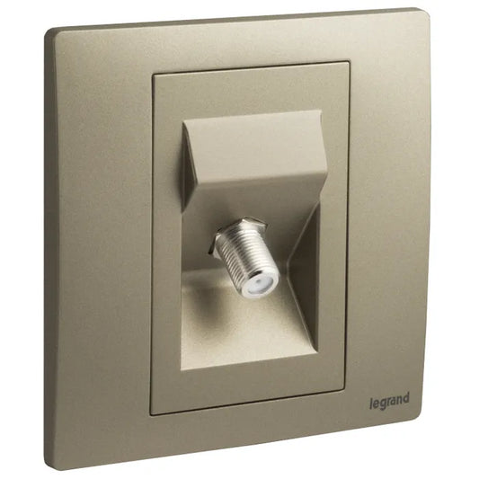 Legrand Mallia Senses TV Socket "F" Type 1 Gang