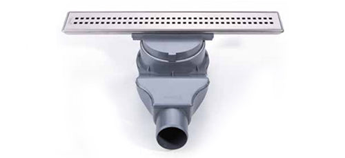 Sukar Line-4 Shower Drain 40cm Ø50 - Stainless Steel Case (Cube Grate)
