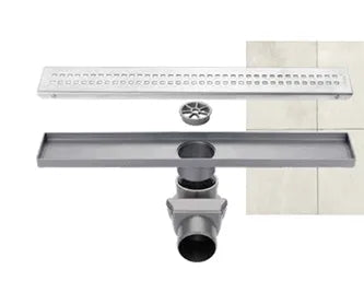 Sukar Line-4E Shower Drain 60cm - Plastic Case (Plain Grate)