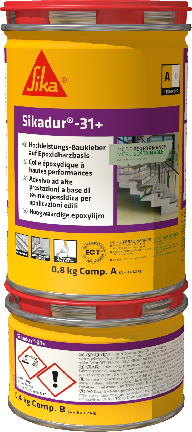 Sikadur® 31+ (Epoxy adhesive for structural bonding and concrete repair)