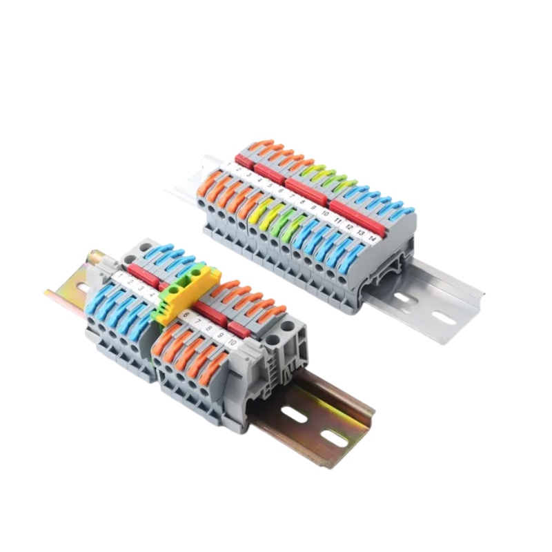WICO 2-Pin Push-In Quick Wire Lever DIN Rail Connector – 0.08-2.5mm²