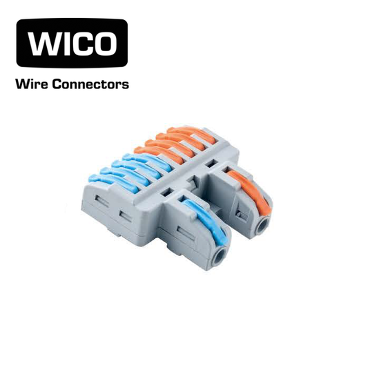 WICO 10-Pin Compact Splicing Wire Lever Connector – 0.08–2.5mm²