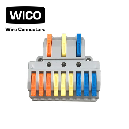 WICO 12-Pin Compact Splicing Wire Lever Connector – 0.08–2.5mm²