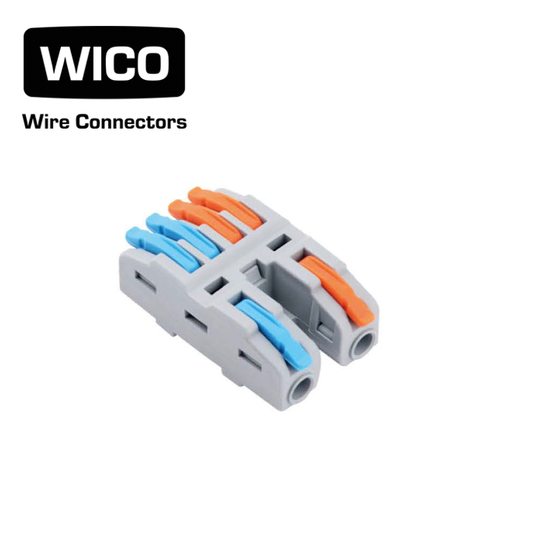 WICO 6-Pin Compact Splicing Wire Lever Connector – 0.08–2.5mm²