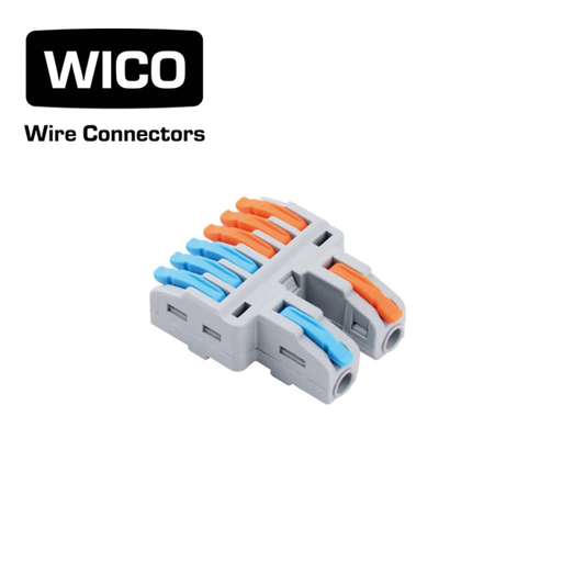 WICO 8-Pin Compact Splicing Wire Lever Connector – 0.08–2.5mm²