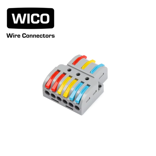 WICO 9-Pin Compact Splicing Wire Lever Connector – 0.08–2.5mm²