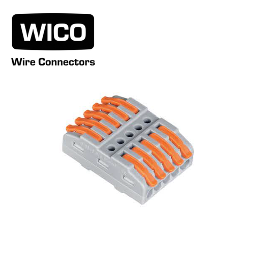 WICO 10-pin Bilateral Push-In Quick Wire Lever Connector – 0.08–2.5mm²