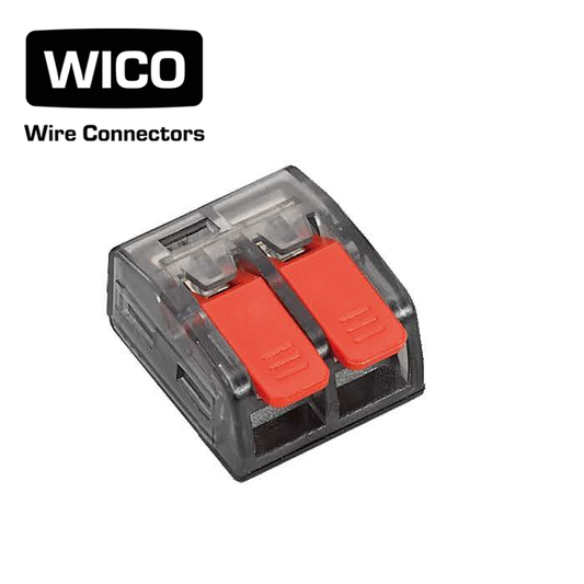 WICO 2-Pin Push-In Quick Wire Lever Connector – 0.2–2.5mm²