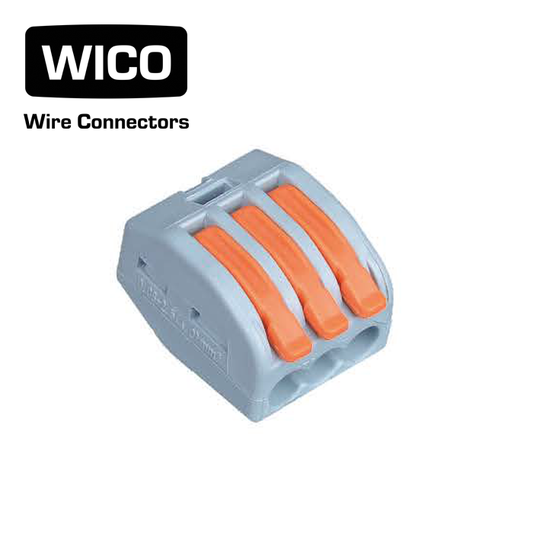 WICO 3-Pin Push-In Quick Wire Lever Connector – 0.08-2.5mm²
