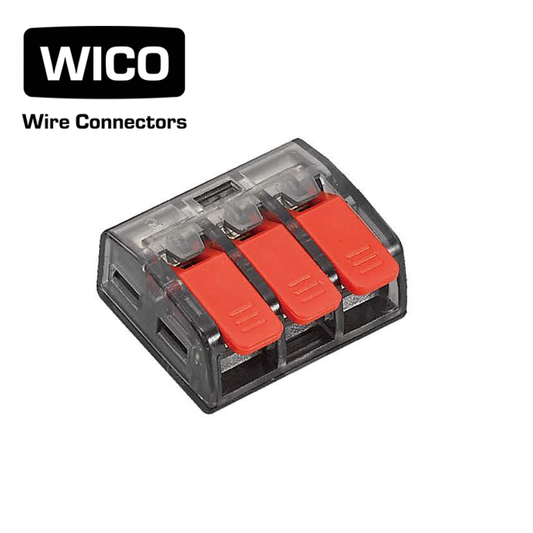 WICO 3-Pin Push-In Quick Wire Lever Connector – 0.2–2.5mm²