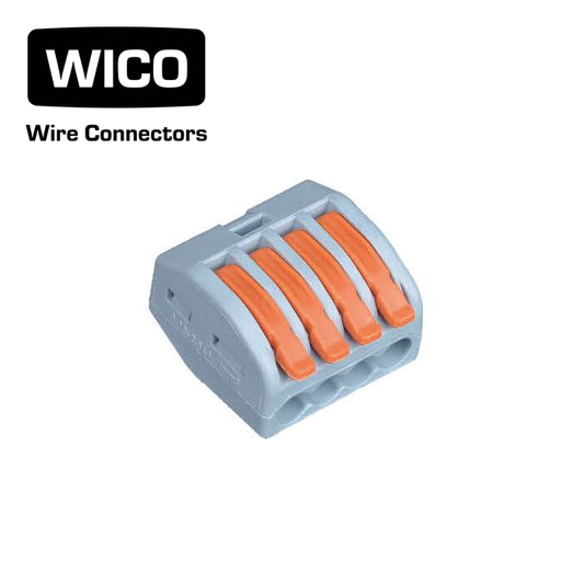 WICO 4-Pin Push-In Quick Wire Lever Connector – 0.08-2.5mm²