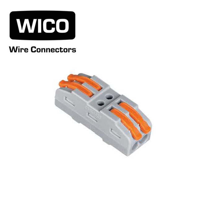 WICO 4-pin Bilateral Push-In Quick Wire Lever Connector – 0.08–2.5mm²