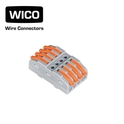 WICO 8-pin Bilateral Push-In Quick Wire Lever Connector – 0.08–2.5mm²