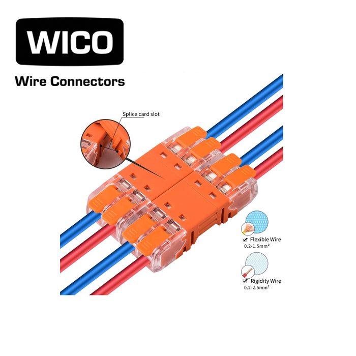 WICO 4-Pin Pluggable Quick Wire Lever Connector – 0.2–2.5mm²