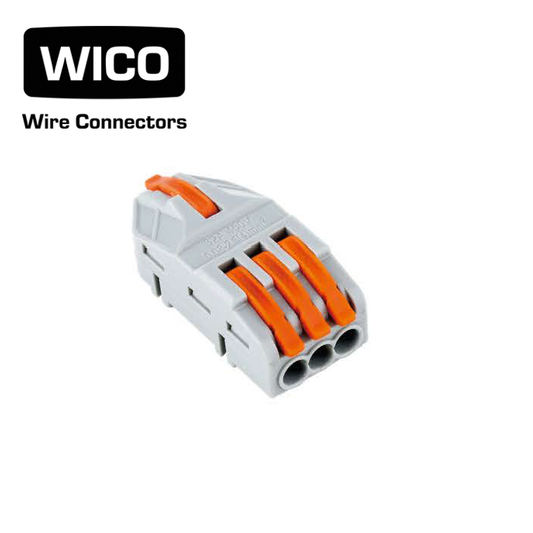 WICO 4-Pin Compact Splicing Wire Lever Connector – 0.08–2.5mm²