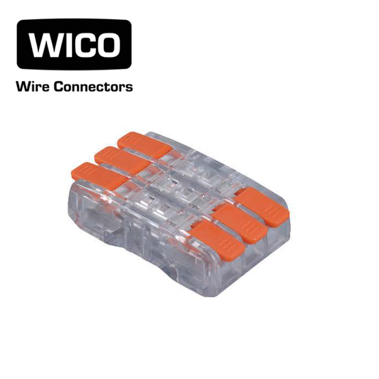 WICO 6-Pin Push-In Quick Wire Lever Connector – 0.2–2.5mm²