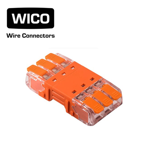 WICO 6-Pin Pluggable Quick Wire Lever Connector – 0.2–2.5mm²