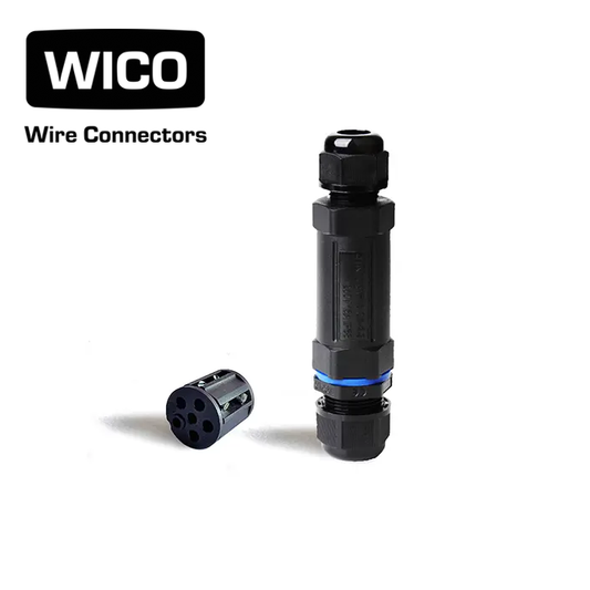 WICO 3-Pin Waterproof Inline Cable Connector – IP68, 0.5–2.5mm²