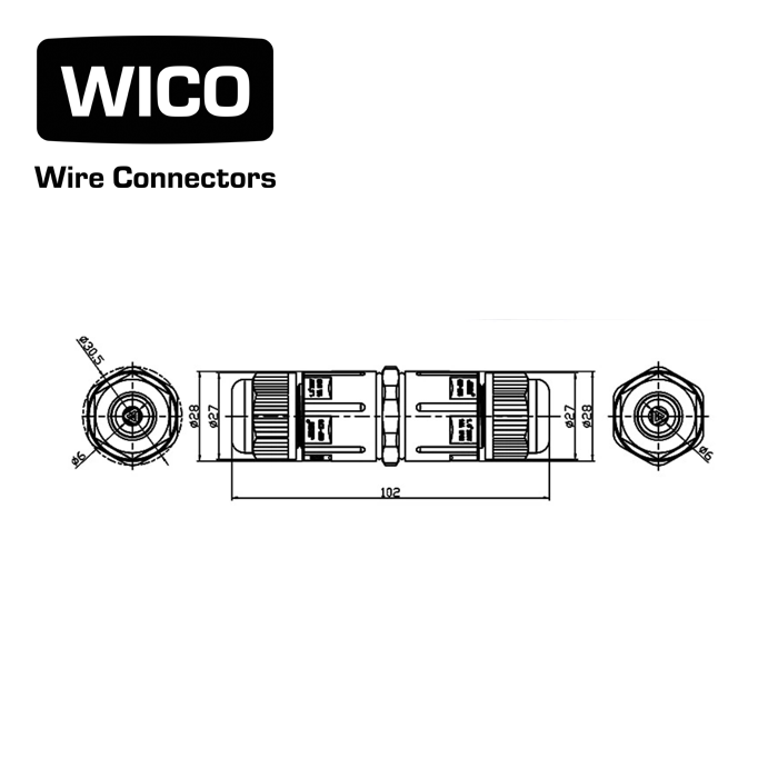 WICO Waterproof Submersible Wire Connector – IP68, 0.5–1.5mm²