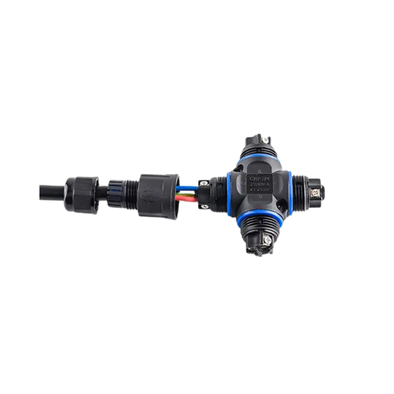 WICO 3-Pin X-Type Waterproof Wire Connector – IP68, 0.5–2.5mm²