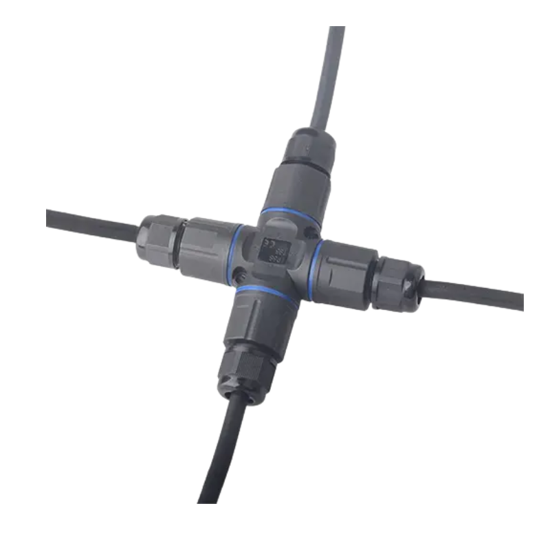 WICO 3-Pin X-Type Waterproof Wire Connector – IP68, 0.5–2.5mm²