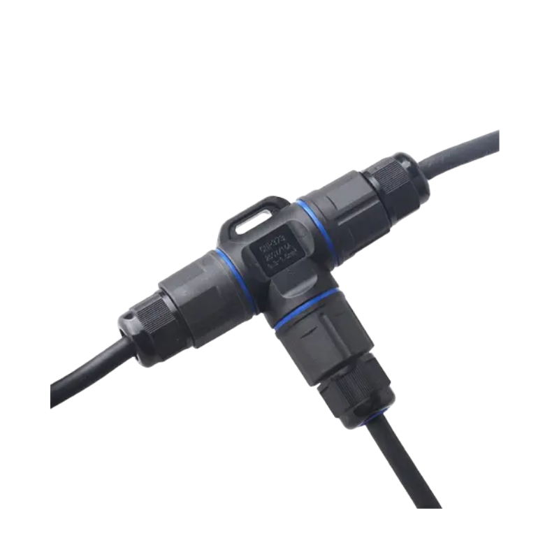 WICO 3-Pin T-Type Waterproof Wire Connector – IP68, 0.5–2.5mm²