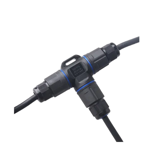 WICO 3-Pin T-Type Waterproof Wire Connector – IP68, 0.5–2.5mm²
