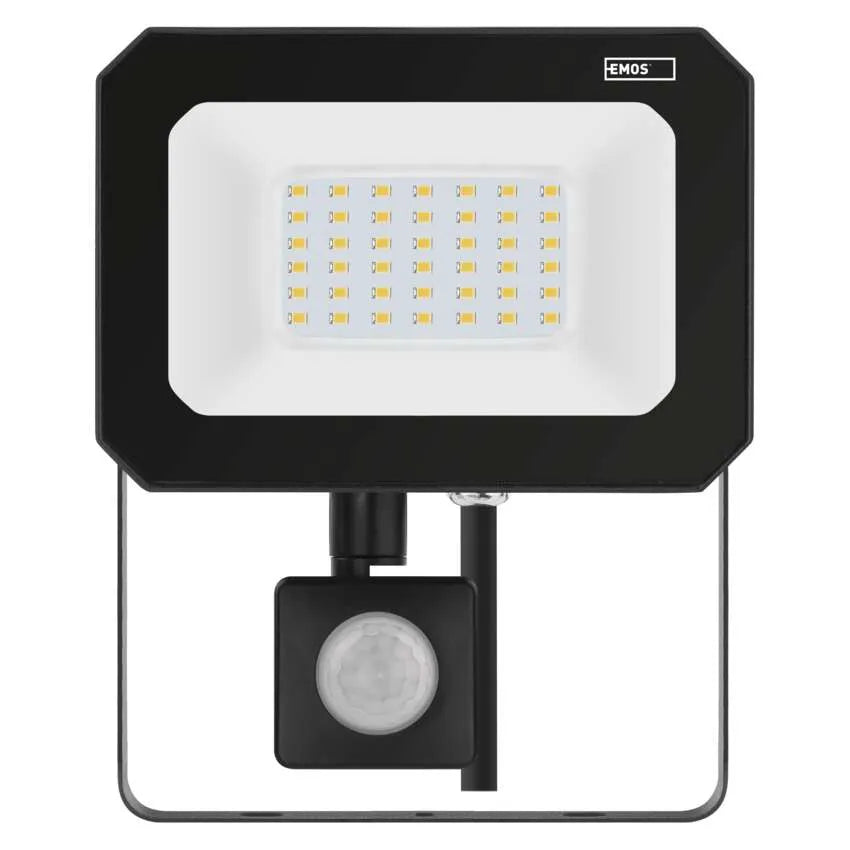 Legrand Emos Led Floodlight Simpo 30W IP44 PIR - Natural White (4000K)