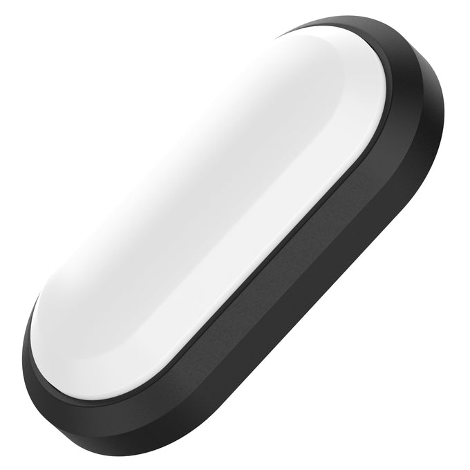 Ledvance Led Outdoor Black Oval Bulkhead 15W IP65 - (Warm White - 3000K)
